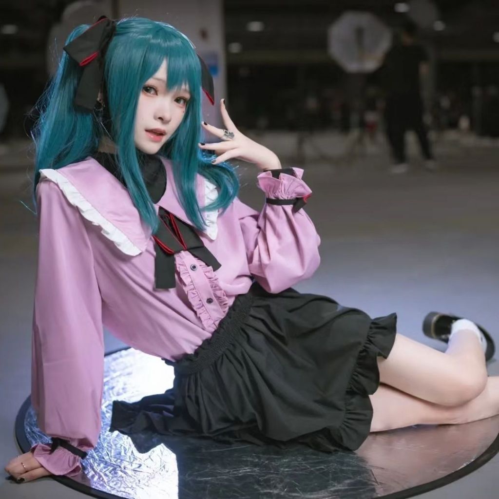 ✨夢夢 好物✨ 萬聖節 初音未來cos服 VOCALOID吸血鬼 cosplay裙子 動漫服裝 cosplay初音未來