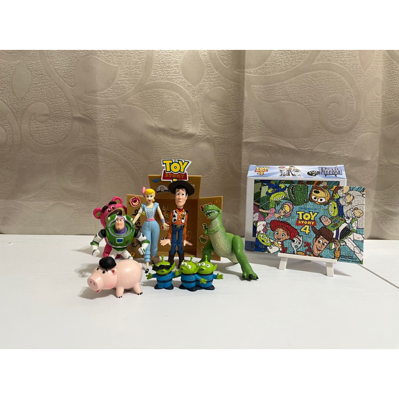 迪士尼 T-arts 玩具總動員 Toy Story 扭蛋轉蛋一套+牧羊女+微小拼圖 人物場景組精選集