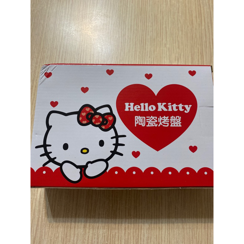 Hello kitty 陶瓷烤盤 藍色