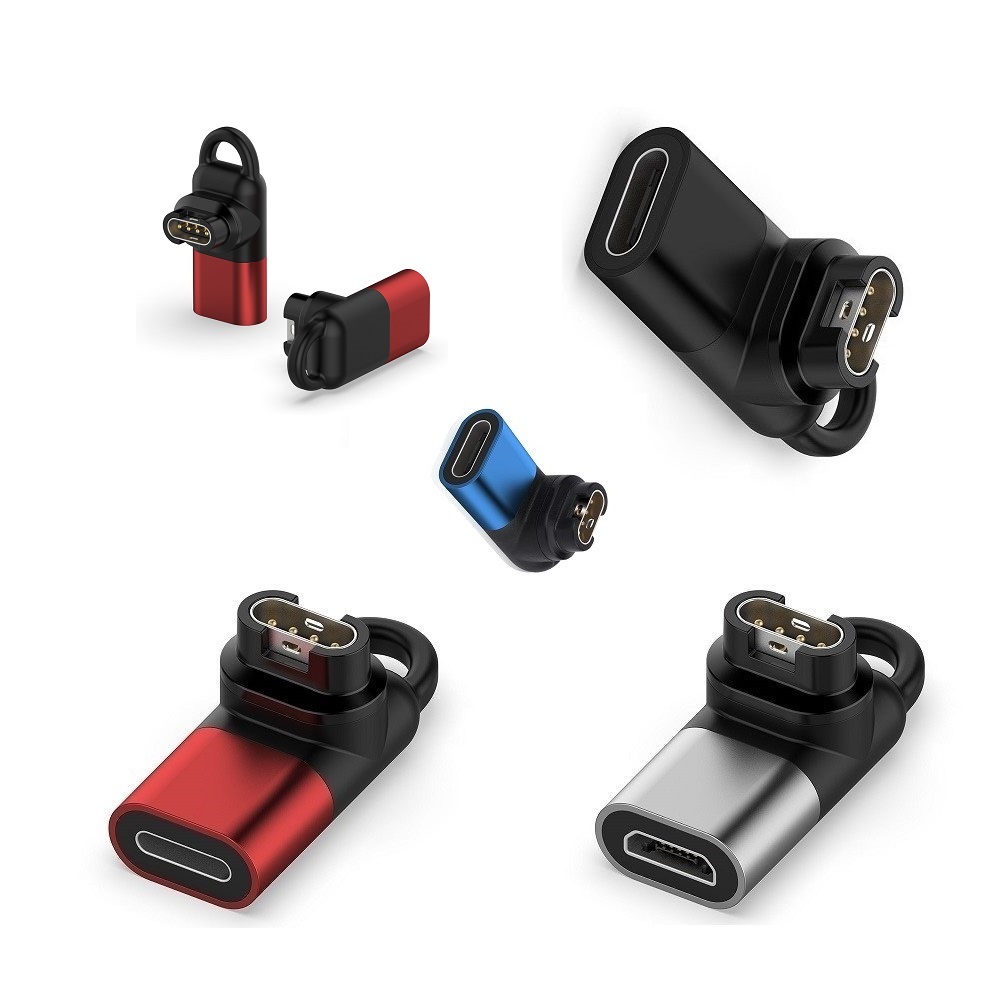 【母頭轉接頭】適用 Garmin vivoactive 6 / 5 GPS 充電頭 Type-C Micro IOS