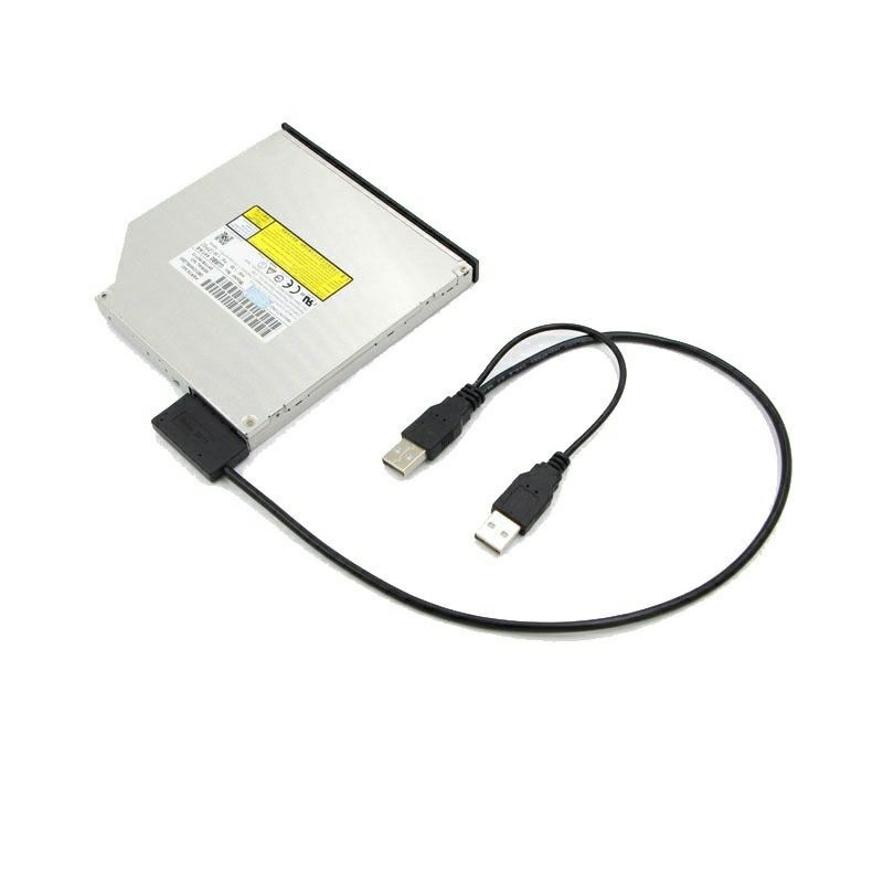 筆記型光碟機易驅線 連接線 USB2.0轉SATA外接外置加粗 刻錄機 轉接線 光碟機易驅線