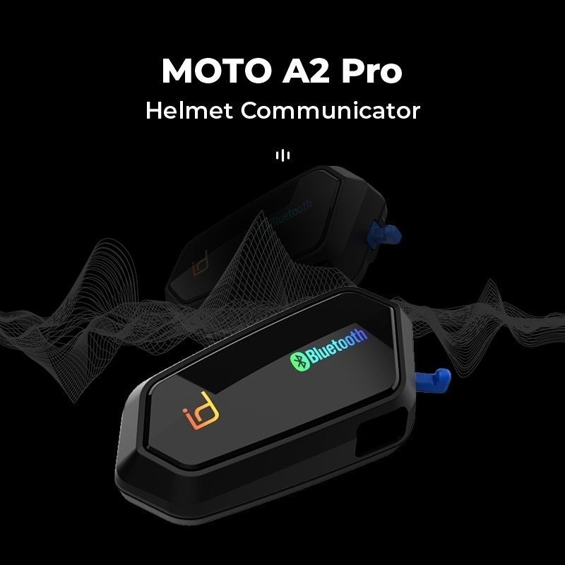 益發瑞隆【id221】MOTO A2 PRO 高音質 高電量 藍芽耳機 安全帽專用 七彩燈效