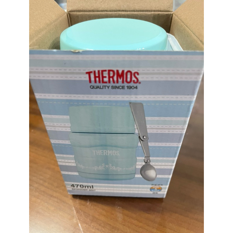 （保留中）Thermos 膳魔師 - 不鏽鋼真空食物悶燒罐-薄荷歐蕾-470mL