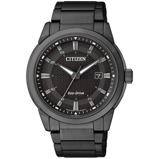 (聊聊享更優惠) CITIZEN 星辰 GENT'S系列 黑色系 光動能腕錶 不鏽鋼錶帶 BM7145-51E