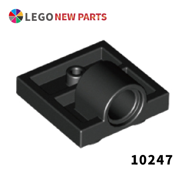 【COOLPON】正版樂高 LEGO 薄板 2x2 with Pin Hole 10247 6061032 黑色
