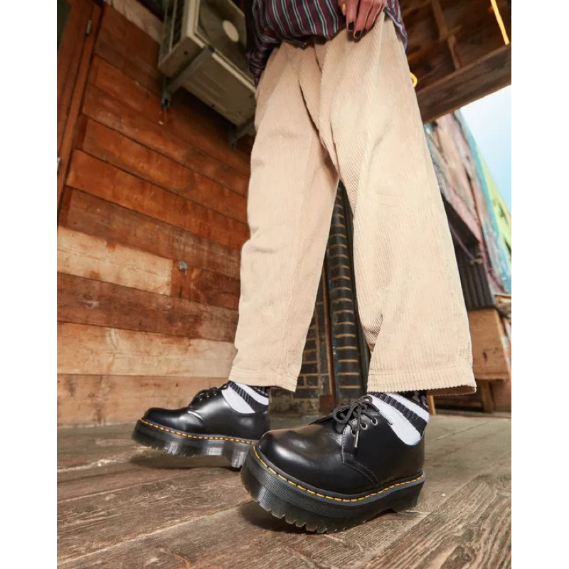 現+預｜Dr.Martens 1461 Quad SMOOTH 三孔 厚底 馬丁鞋 超厚底 皮革 黑色 馬汀