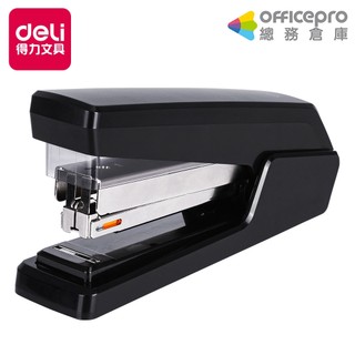 得力Deli省力重型釘書機/E0433S/30張/平針/黑色｜Officepro總務倉庫
