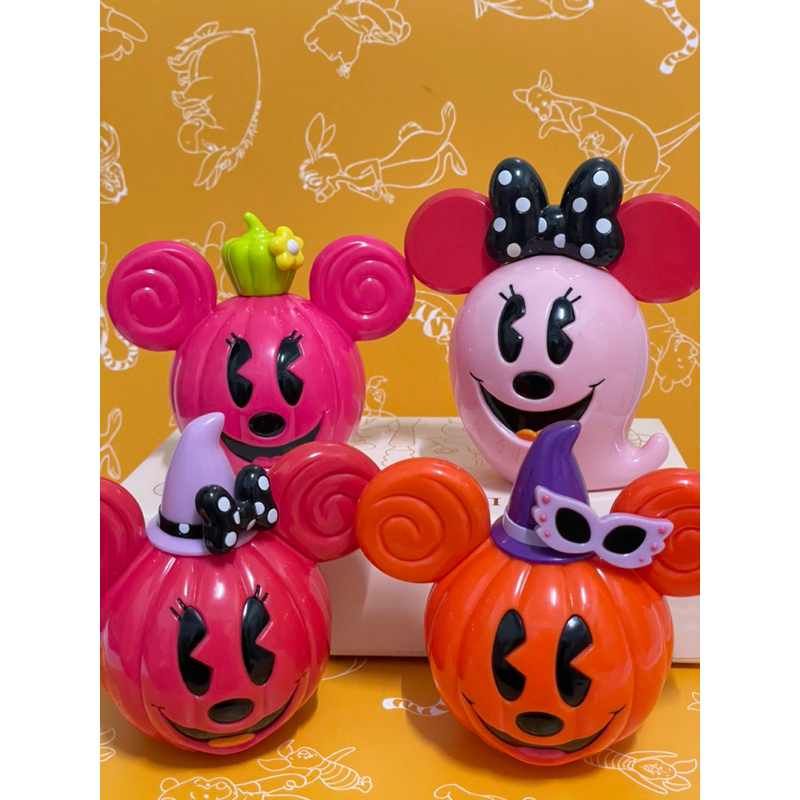 迪士尼米奇米妮南瓜糖果罐 米妮幽靈糖果罐 disney 迪士尼萬聖節糖果罐