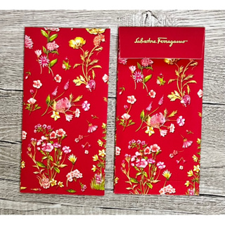菲拉格慕 Salvatore Ferragamo 精品絹布印花紅包袋 結婚禮金 新年紅包