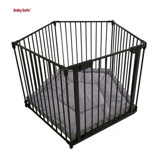 艾爾發寵物 | BabySafe 6片摺疊鐵圍欄 寵物安全圍欄 寵物防護柵欄