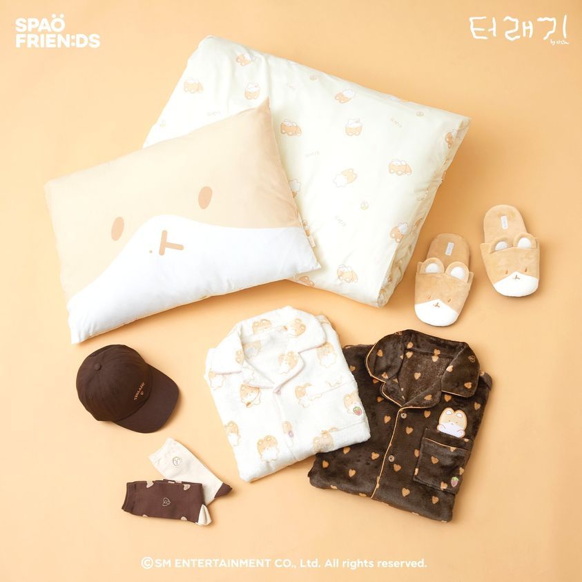 SPAO聯名TEO-LAE-GI Collection EXO伯賢 特萊騎 睡衣 寢具 棒球帽 襪子 韓國代購
