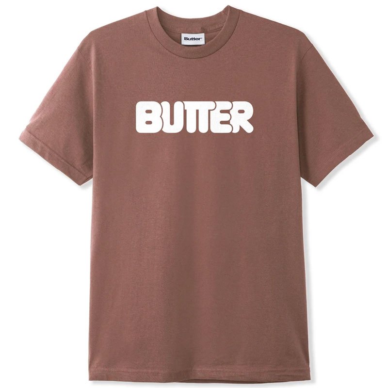 BUTTER GOODS A10613 ROUNDED LOGO TEE 短T (咖啡色) 化學原宿