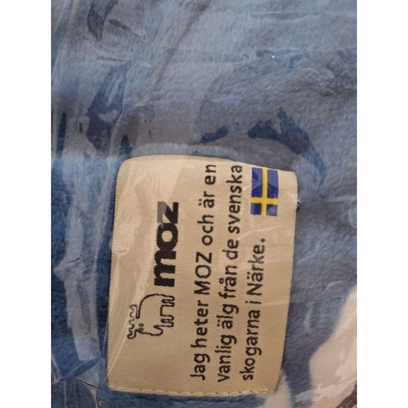 MOZ瑞典摩鹿北歐風毛毯110x70cm(+-5%) 藍色 全新 出清