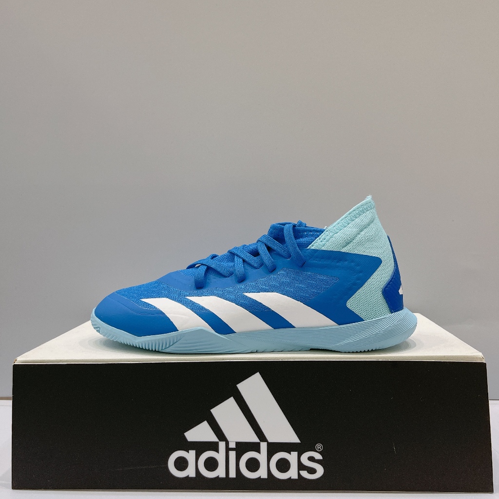 adidas PREDATORACCURACY.3 FG IN 中童 藍色 室內 訓練 運動 足球鞋 IE9448