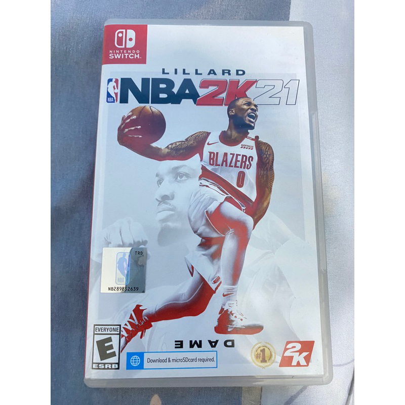 二手 switch 遊戲片 實體遊戲片 NBA 2K21 收納包