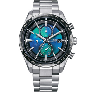 CITIZEN星辰 GENT'S系列 千彩之海光動能 波計時腕錶42mm/AT8188-64L
