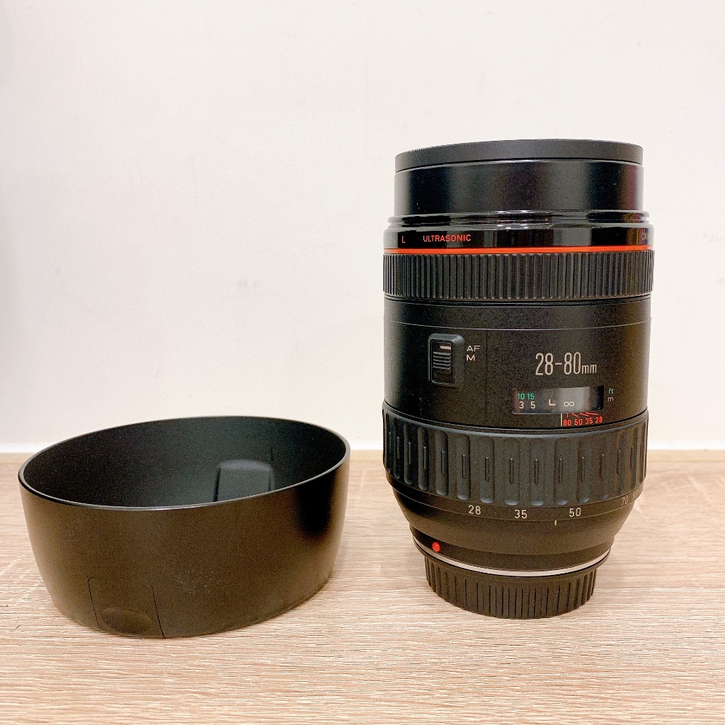 ( 平價初代大光圈 ) Canon EF 28-80mm f/2.8-4.0L 變焦鏡頭 二手鏡頭 遮光罩 半年保固