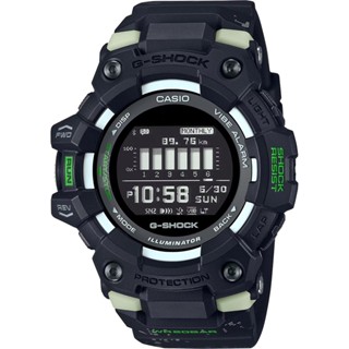 CASIO卡西歐 G-SHOCK 藍芽 城市夜跑 夜光迷彩 運動系列 GBD-100LM-1 49.3mm