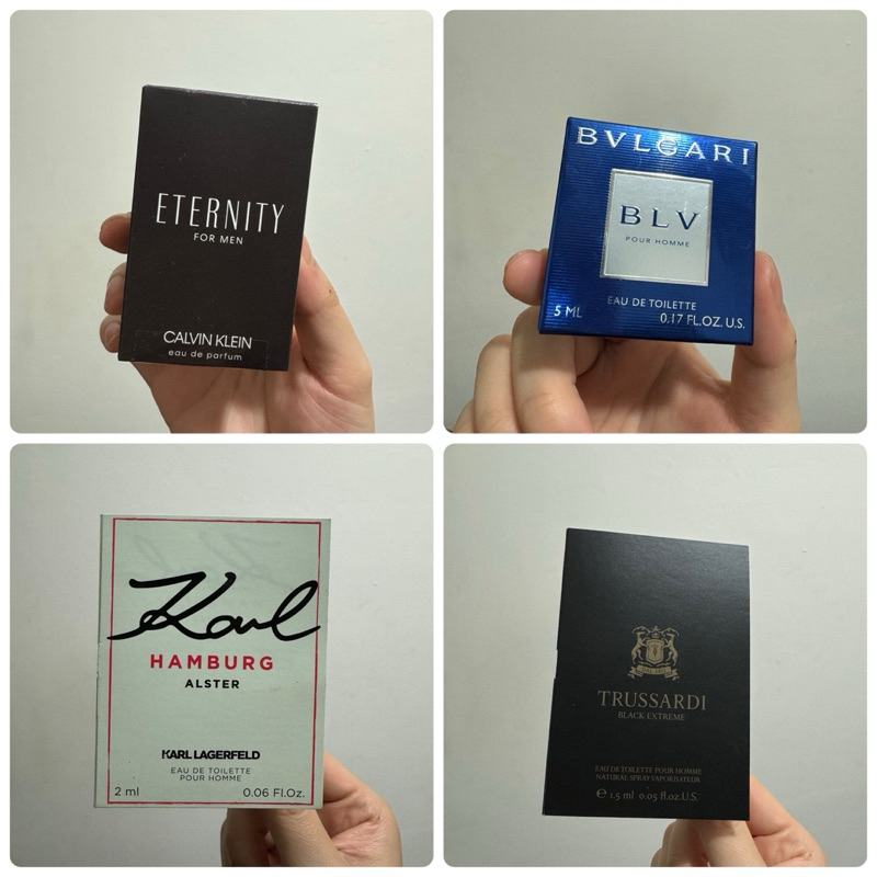 ［二手．多款香水小樣］ck, bvlgari, karl lagerfeld, trussardi