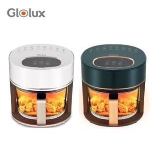 熊俗在這【Glolux】3.5L透明全景智慧晶鑽氣炸鍋 AF-3501綠金香色(TC-351AF白)