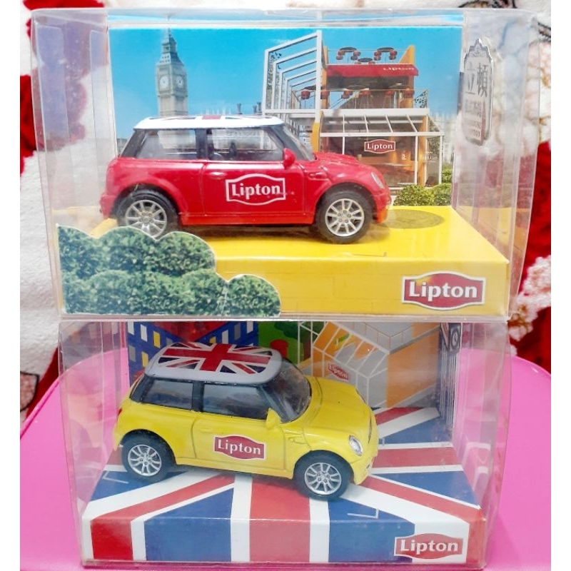 全新未使用 Lipton 立頓 英式廻力車 小汽車 玩具車 廻力車 (盒損)(兩入)