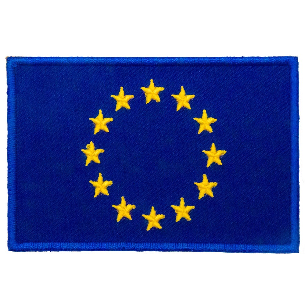 【A-ONE】歐盟 Flag Patch肩章 徽章 背膠識別章 布藝士氣章 熨燙肩章 熱燙徽章 電繡燙貼 布藝補丁
