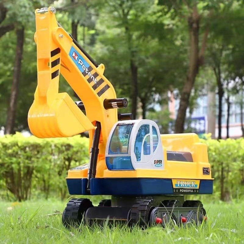 《翔翼玩具》怪手 推土機 挖土機 輪動挖土機 兒童專用堆土機造型學步車 娃娃車 嬰兒車 兒童車13-7516安全標章合格