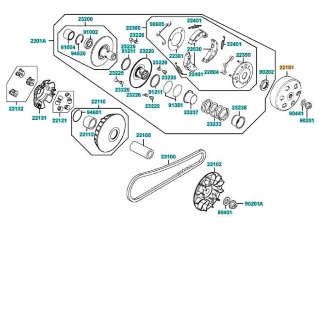 光陽原廠零件 GDINK CT300 離合器 碗公 離合器外套 驅動板組 LFG2 LBA7