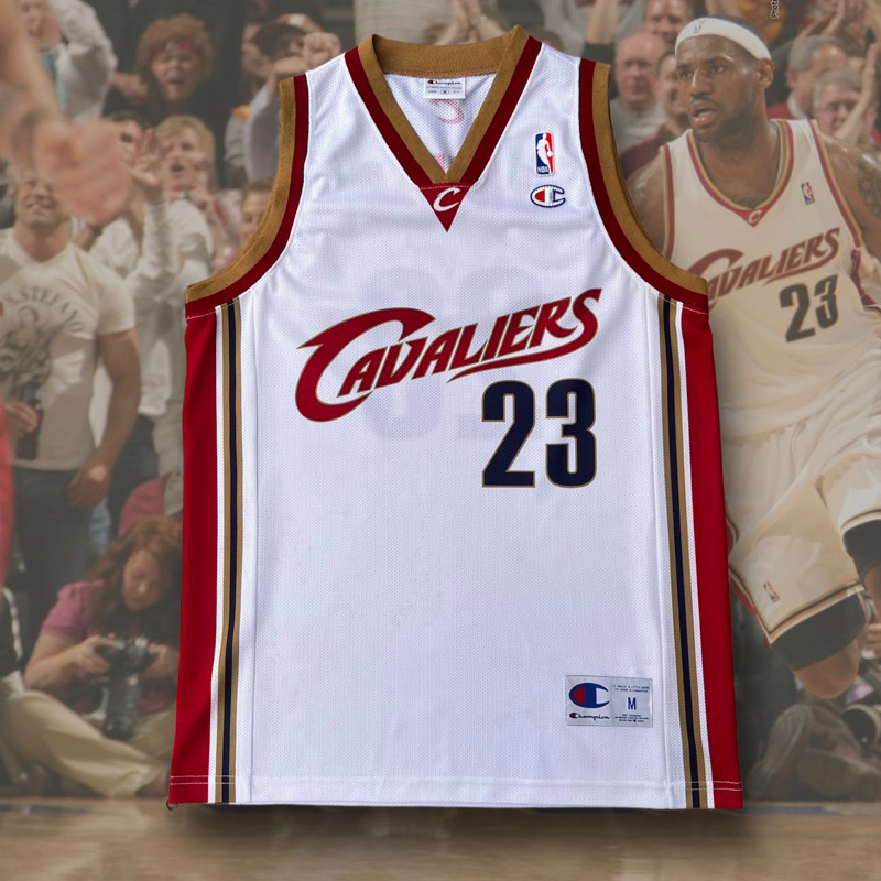 Lebron James Cavaliers 👑 Champion 歐染 騎士隊 主場白 NBA 球衣 復古球衣