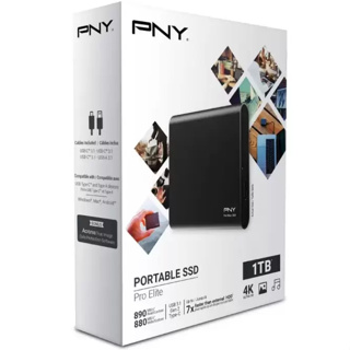 特價 PNY 1TB 攜帶式固態硬碟 SSD USB3.1 GEN 2 外接SSD 行動SSD 行動硬碟