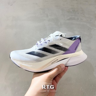 【RTG】ADIDAS ADIZERO BOSTON 12 白黑紫 慢跑鞋 輕量 緩震 透氣 中長跑 女鞋 ID6900