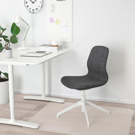 絕版款/北歐LOFT風格IKEA宜家LÅNGFJÄLL辦公椅會議椅旋轉椅電腦椅工作椅/深灰色/二手八成新/特$2500