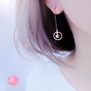 韓國浪漫垂墜星晴造型 耳環 925銀針 夾式 針式 台灣現貨【Bonjouracc】