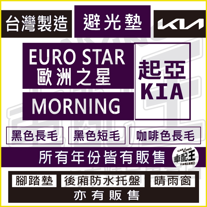 EURO STAR 歐洲之星 MORNING 汽車 儀錶板 避光墊 遮光墊 反光墊 儀表墊 儀錶墊 遮陽墊 KIA 起亞