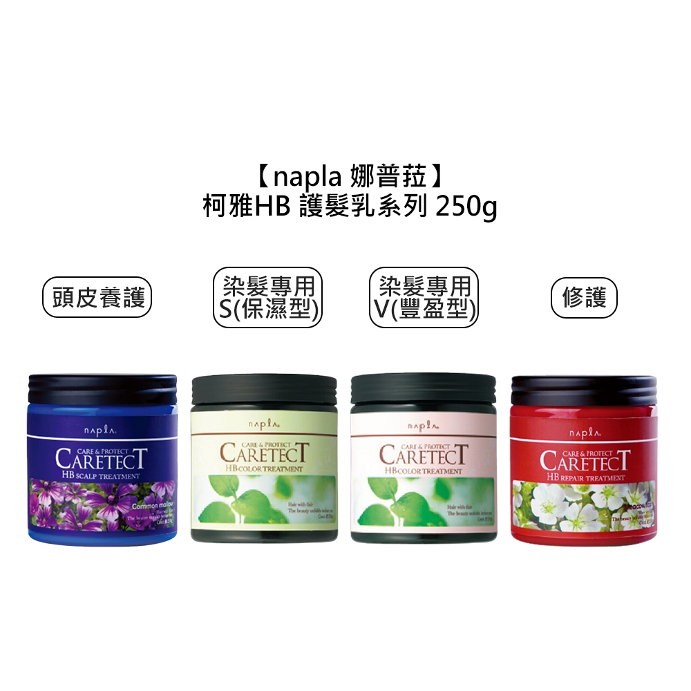 Napla 娜普菈 柯雅HB 染髮專用 保濕 豐盈 修護 頭皮養護 護髮乳 250g  650g 護髮【堤緹美妍】