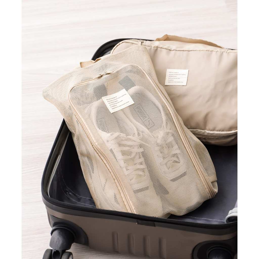 ✔現貨🍯 日本正品3COINS 旅行鞋子收納袋 旅行袋 鞋袋 旅行收納袋 防塵袋 鞋子收納袋 鞋包【J-3C105】