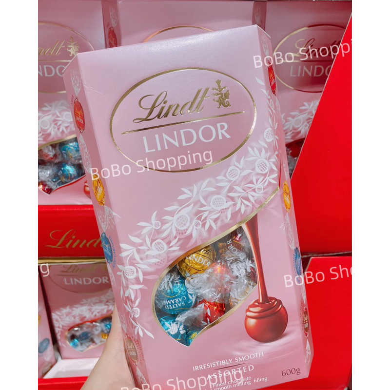 🇮🇹Lindt 瑞士蓮Lindor粉色盒裝限定版綜合巧克力600公克