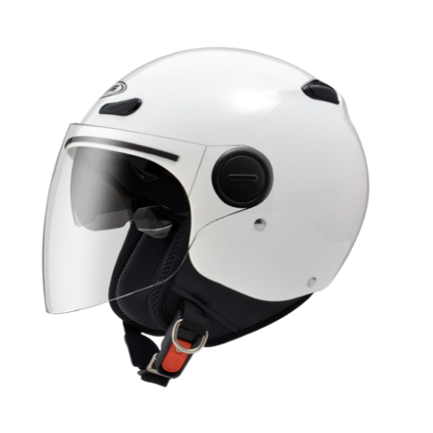【ZEUS】 ZS-210BC 4/3罩安全帽 半罩安全帽 插扣 透氣排汗 內墨鏡 雙鏡片 素面 免運