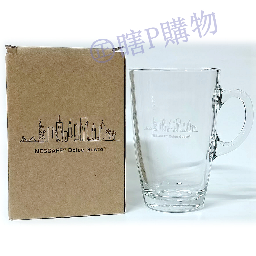 最後一件 雀巢 多趣酷思美國城市系列玻璃杯 全新盒裝 咖啡杯 容量約356ml 台灣製 水杯 茶杯 啤酒杯 囧妹愛購物