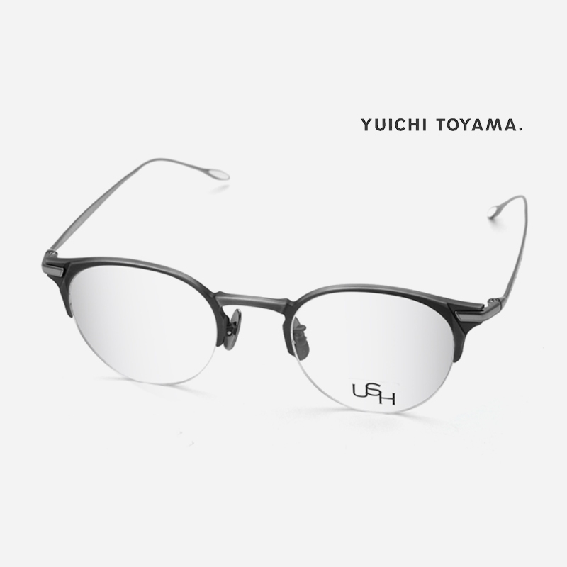 YUICHI TOYAMA  UFO-075 日本職人鯖江眼鏡｜斯文復古圓形半框眼鏡 男生女生品牌眼鏡框【幸子眼鏡】
