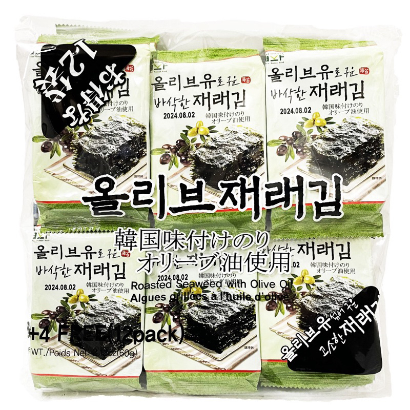 【美食館】韓國 橄欖油海苔（效期2024.08.02）
