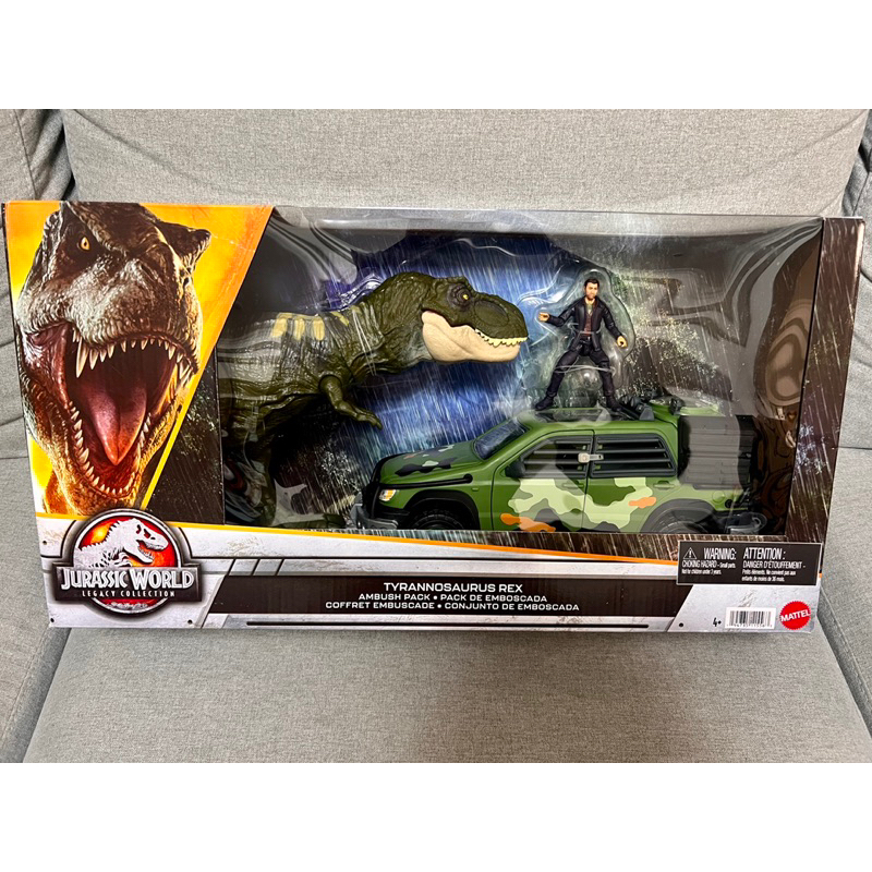 現貨 Jurassic World Legacy侏羅紀世界 T-REX 綠暴龍追車 賓士悍馬車 載具組 遊園車 美泰兒