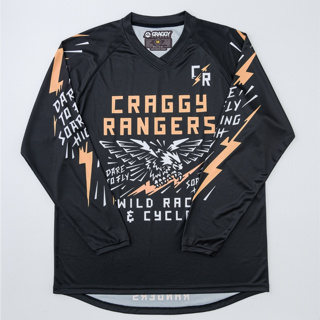 Craggy® - MX - Hawk 越野車衣 賽車服 Motocross 復古長袖 騎士 滑衣 透氣 抗菌 涼感