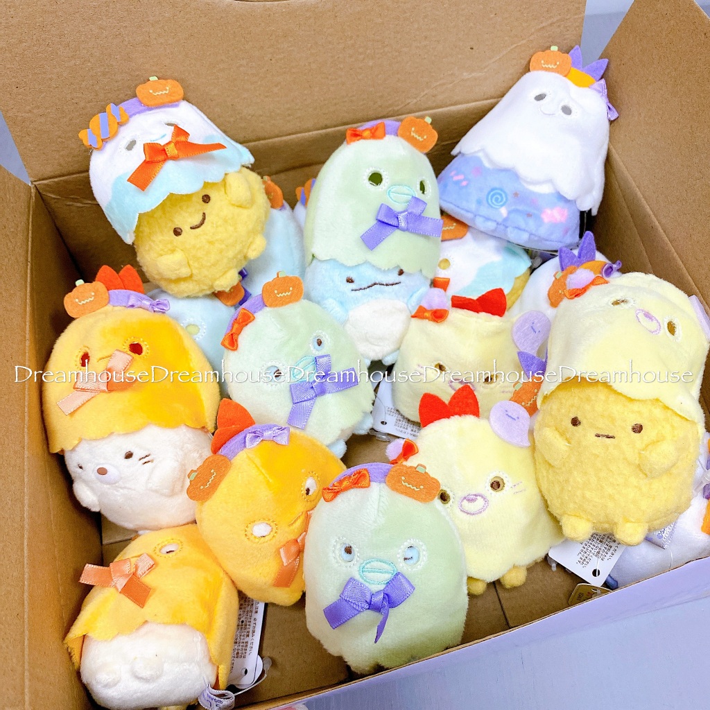 日本帶回 San-X 角落生物 角落小夥伴 萬聖節扮鬼系列 貓咪 白熊 炸蝦 恐龍 炸魚 企鵝 富士山 沙包娃娃 玩偶