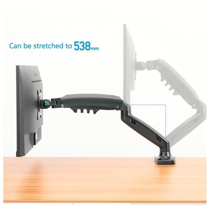 💡DIY築巢系列💡  電腦 螢幕架 17-32吋 承重 2-8KG T55 桌上型 手臂支架 螢幕支架 夾鎖式桌2用