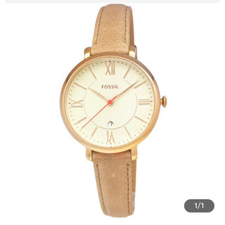 FOSSIL 復古魅力 Jacqueline系列 經典皮革錶 ES3487