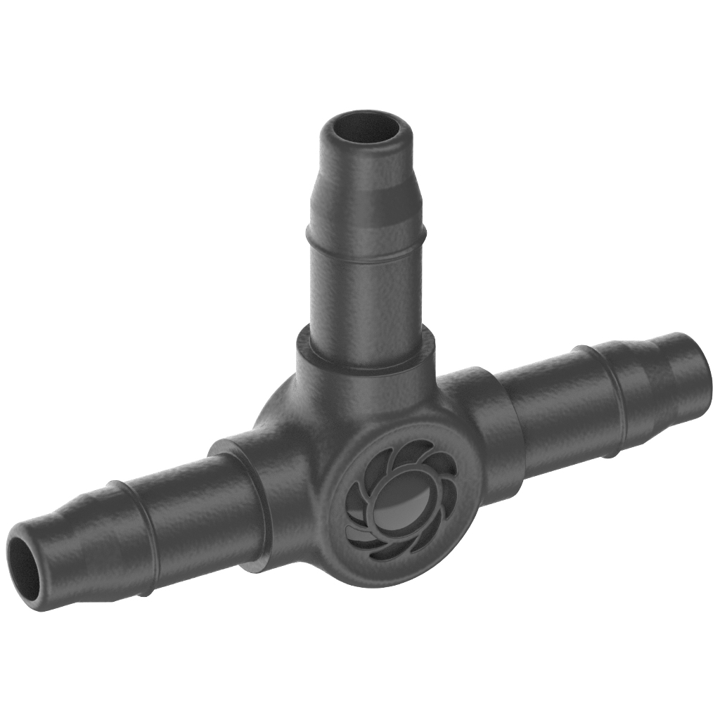【GARDENA 景觀園藝】T型水管連接器4.6mm(10入) 13211