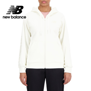 【New Balance】 NB 機能保暖吸濕排汗連帽刷毛外套_女性_米杏色_AWJ33186SST