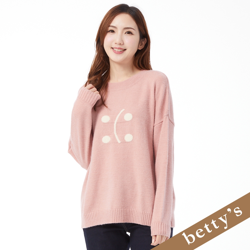 betty’s貝蒂思(25)四葉點點針織毛衣(粉紅色)