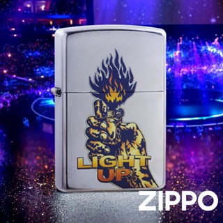 ZIPPO 搖滾聯名經典磨砂防風打火機 205 美國設計 刺青 美食 文創 終身保固